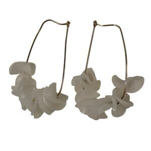 Letzi - Sustainable 14kt Gold-Filled White Teardrop Earrings